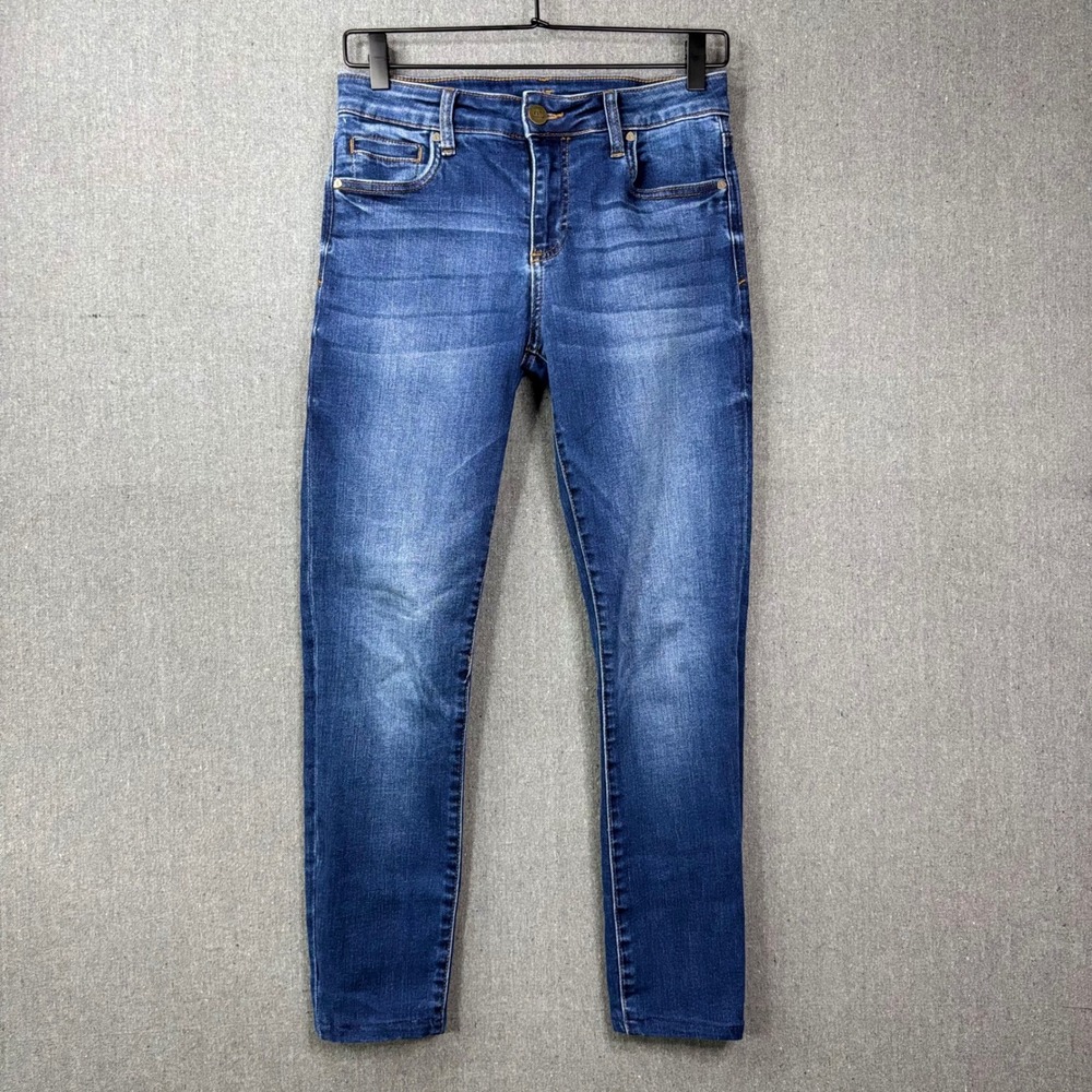 KUT from the Kloth Toothpick Skinny Jeans Women 6S Blue Excellent Stretch Denim